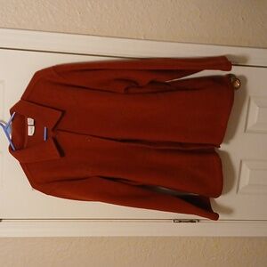 Long sleeve, dark orange, XL, CHEROKEE, button down cover up.